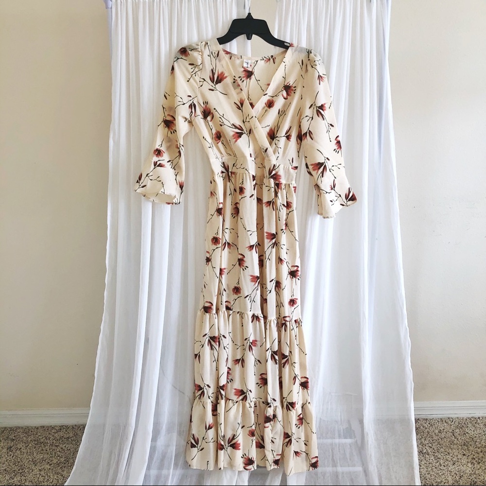 Chicwish Floral Maxi Dress